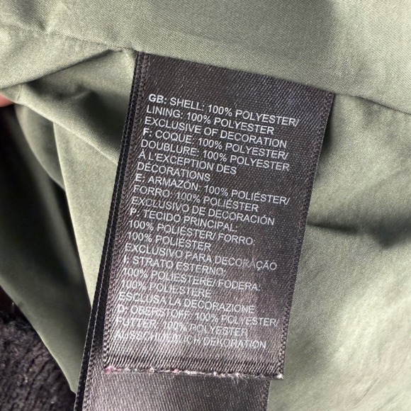 The North Face Men's Long Green Rain Jacket Large Hooded Gorpcore Lightweight - Picture 11 of 11